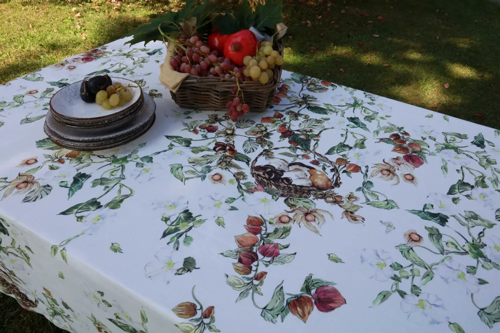 Linge de table textile - NAPPE D'AUTOMNE 100% LIN - NENCIONI CASA  -  TELENE