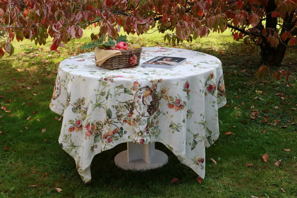 Linge de table textile - NAPPE D'AUTOMNE 100% LIN - NENCIONI CASA  -  TELENE
