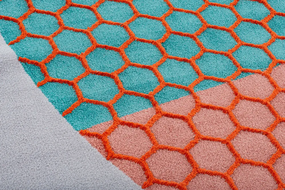 Tapis design - Tapis Orange Weightlessness - SOFTICATED