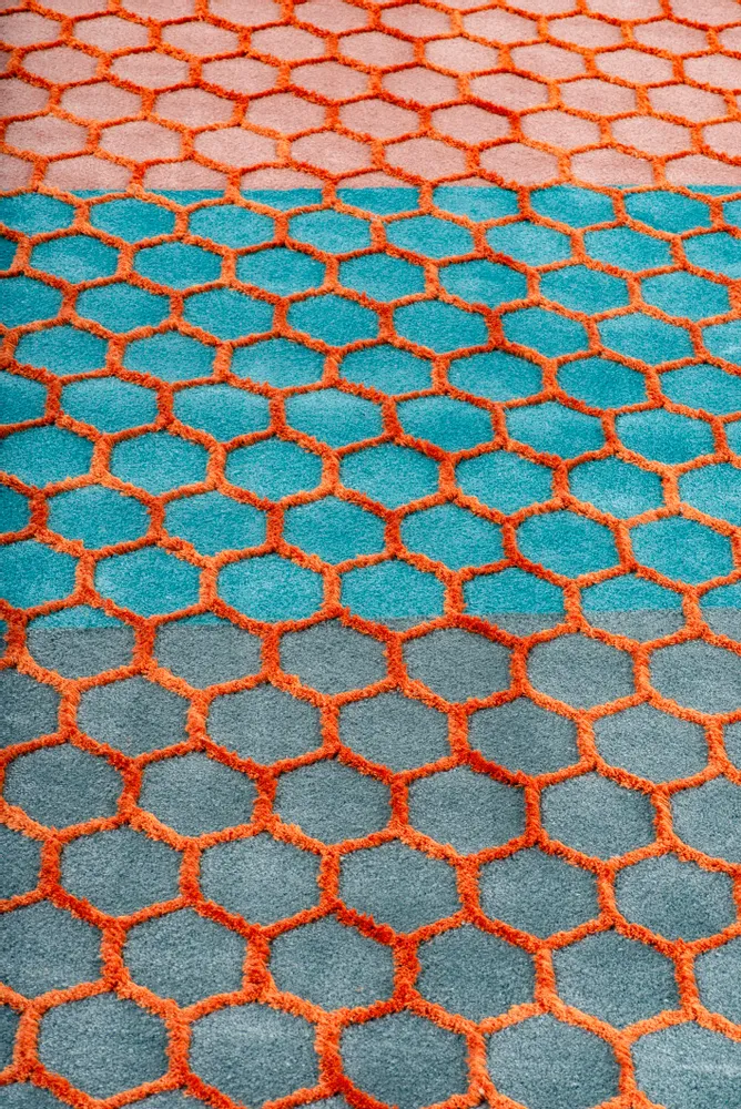 Tapis design - Tapis Orange Weightlessness - SOFTICATED