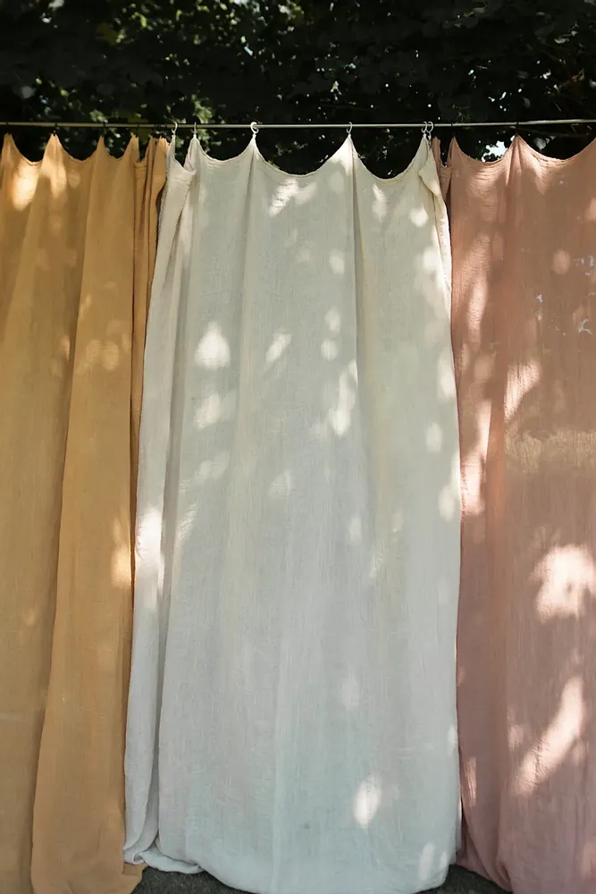 Objets de décoration - Rideaux en chanvre - COULEUR CHANVRE