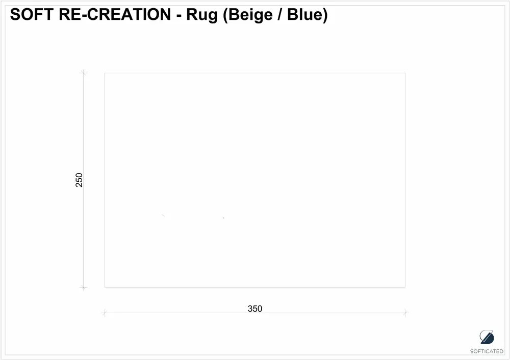 Tapis contemporains - Tapis Bleu Soft Re-creation - SOFTICATED