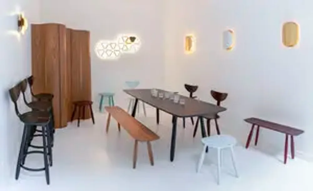 Dining Tables - Daiku table in stained ash wood - VICTORIA MAGNIANT POUR GALERIE V