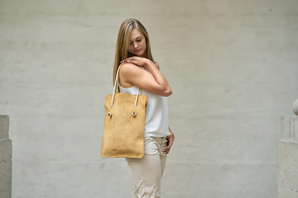 Bags and totes - DIVINE SUEDE LEATHER BAG - Made in France - AMWA AND CO