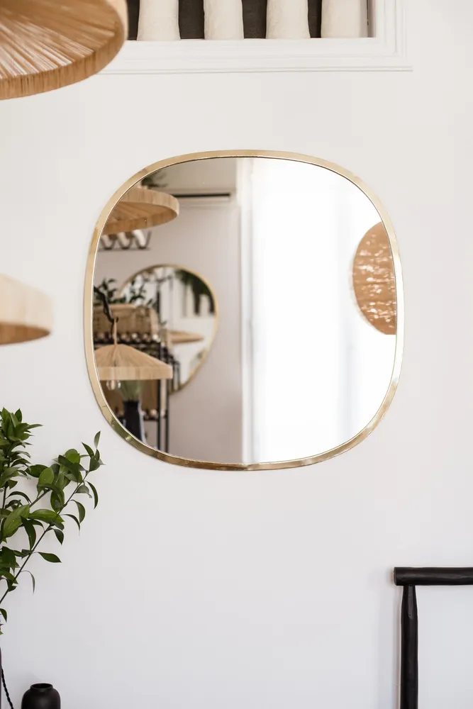 Mirrors - HANDMADE MIRROR IN BRASS - COSYDAR-DECO