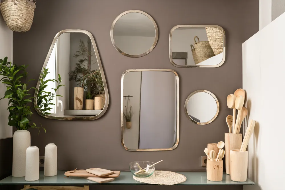 Mirrors - HANDMADE MIRROR IN BRASS - COSYDAR-DECO
