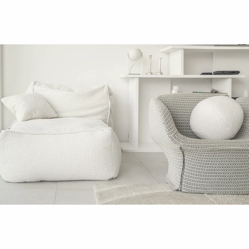 Canapés - Canapé modulable en tissu bouclette - MX HOME