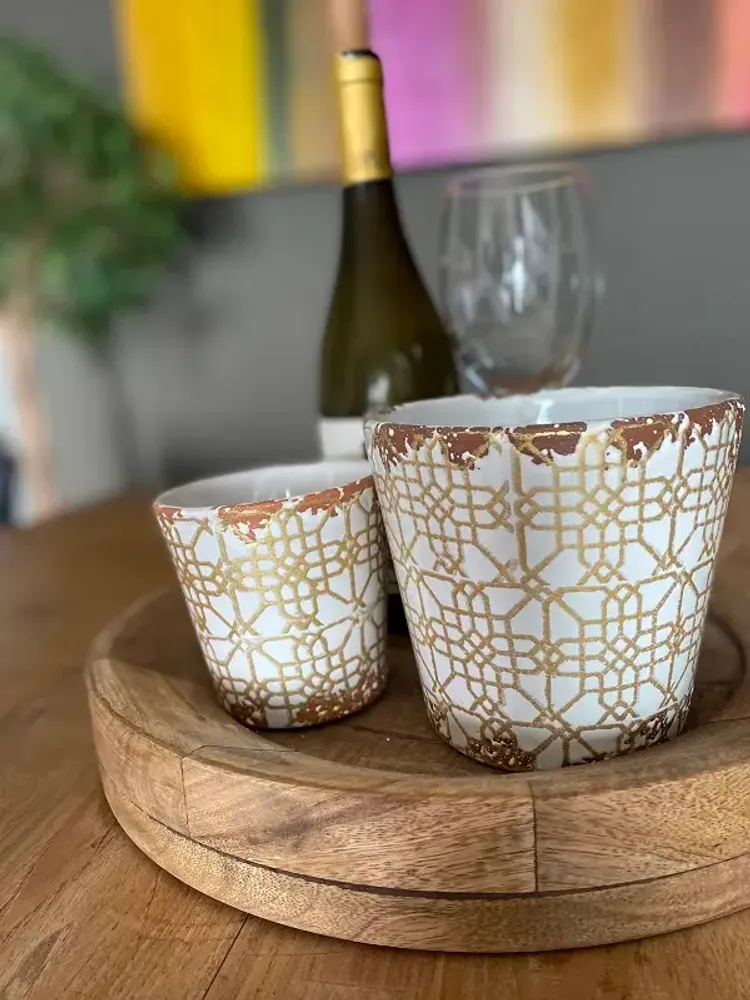 Bougies - Bougies parfumées en céramique Lattice Collection - WAX DESIGN - BARCELONA