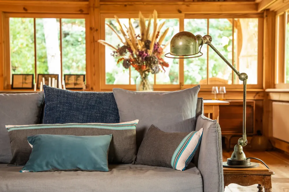 Coussins - Parure de lit coussin et édredon en coton et velours - SIMONE ET GEORGES