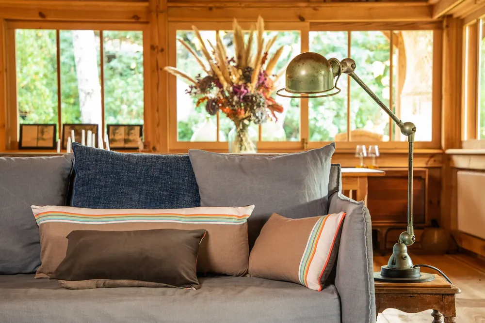 Coussins - Parure de lit coussin et édredon en coton et velours - SIMONE ET GEORGES