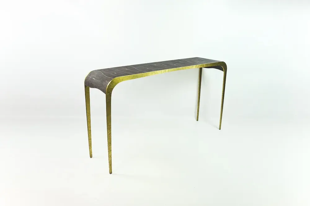 Consoles - Console en laiton "CS FLUCTUS" - GINGER BROWN