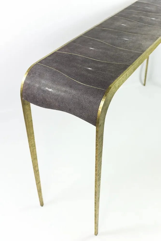 Consoles - Console en laiton "CS FLUCTUS" - GINGER BROWN