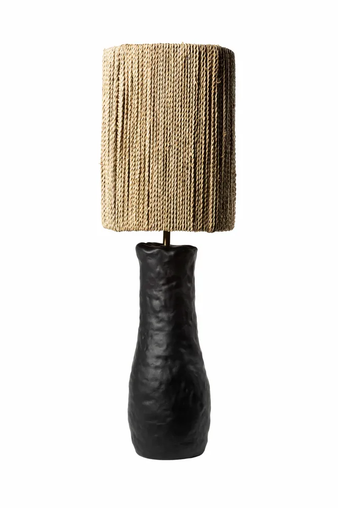 Table lamps - Handcrafted ceramic and palm fiber table lamps – COSYDAR-DECO - COSYDAR-DECO