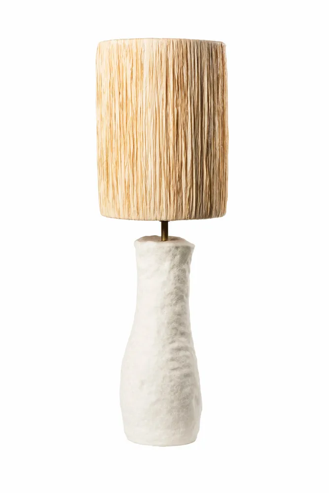 Table lamps - Handcrafted ceramic and palm fiber table lamps – COSYDAR-DECO - COSYDAR-DECO