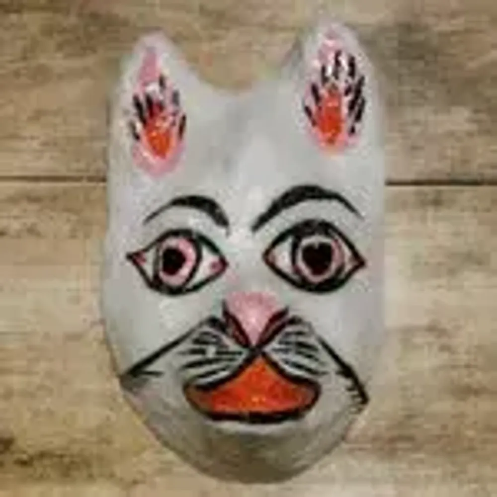 Décor de fête pour enfant - MASQUE MUKHAUTA EN PAPIER MÂCHÉ - CURIOSITY LAB