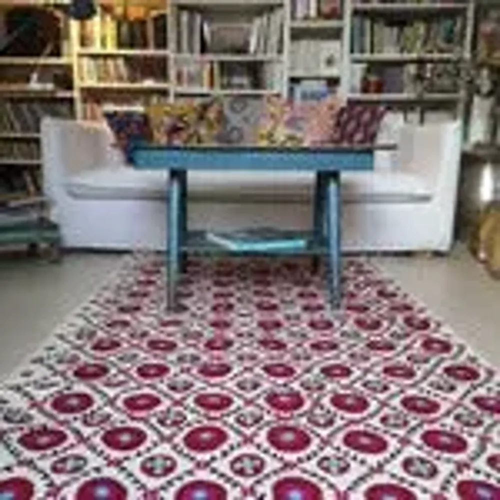 Rugs - SUZANI EMBROIDERED RUG - CURIOSITY LAB