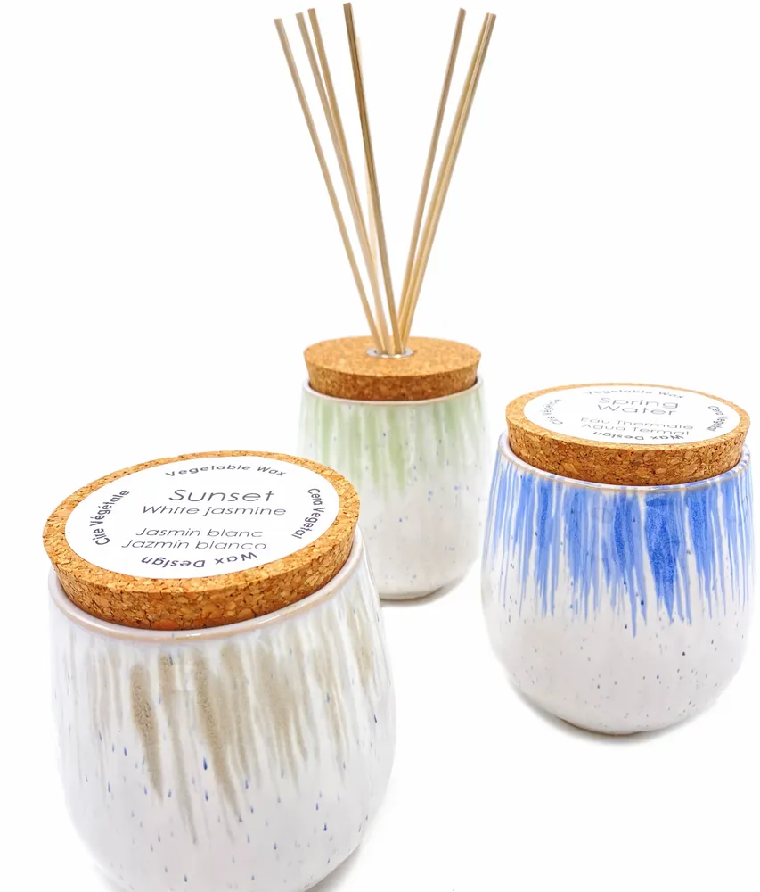 Candles - Mediterranean ceramic scented candles - WAX DESIGN - BARCELONA
