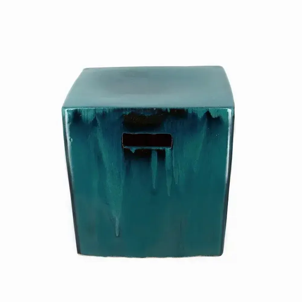Lawn chairs - YIXING ceramic cubic stool - CFOC