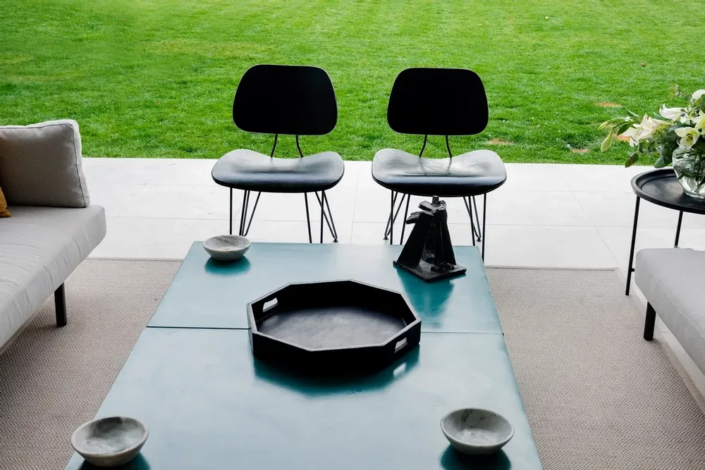 Kitchen utensils - Octogonal leather tray - SOL & LUNA