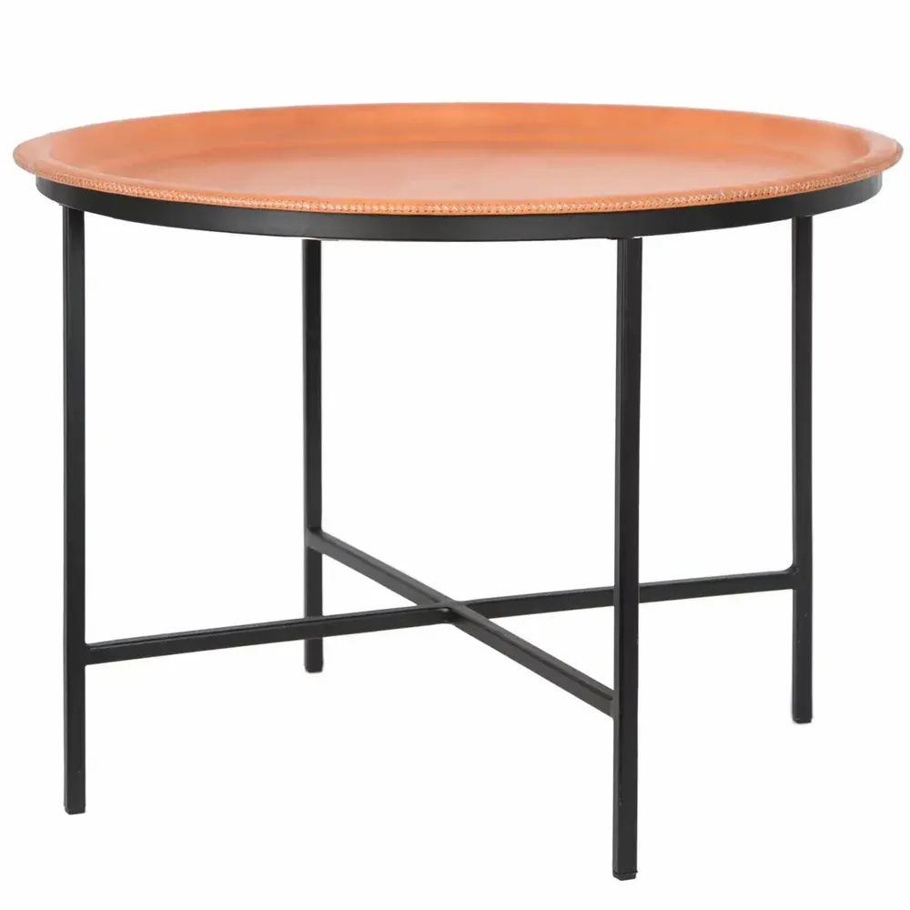 Aménagements pour bureau - Large Leather round Table - SOL & LUNA