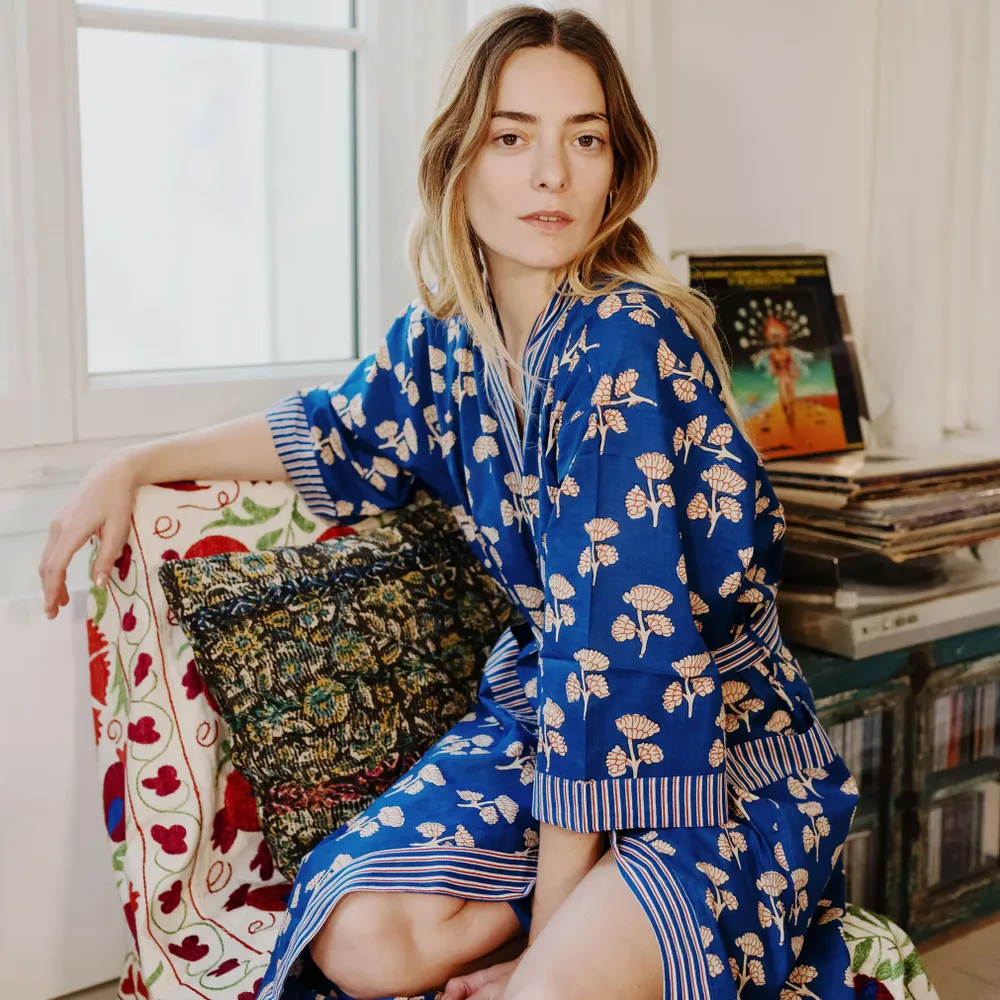 Peignoirs - KIMONO LONG 100% COTON - CURIOSITY LAB