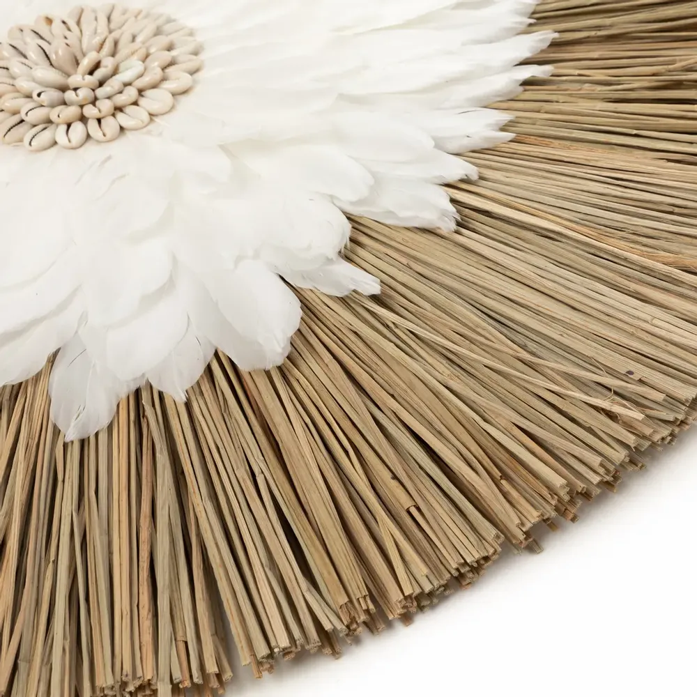 Other wall decoration - The Alang Feather Juju - Natural White - BAZAR BIZAR LIVING