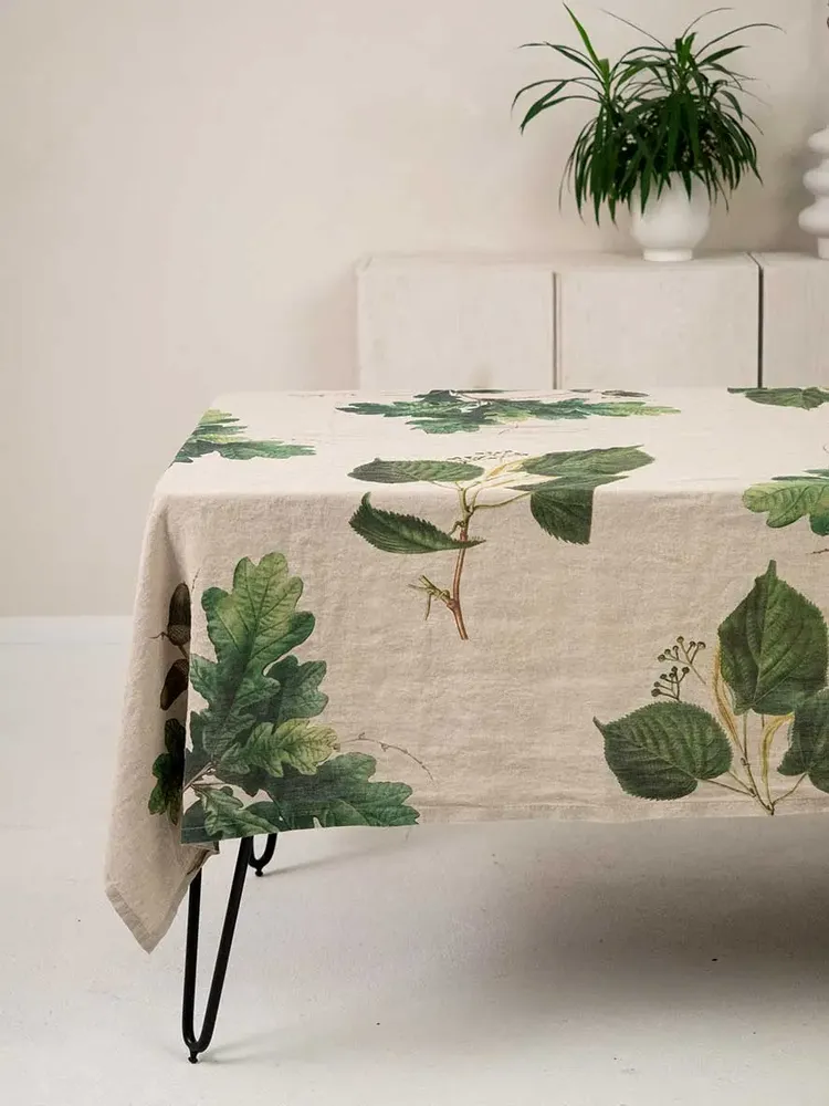 Nappes - Nappe en 100% lin lavé ǀ ARBRES - LINOROOM 100% LINEN TEXTILES