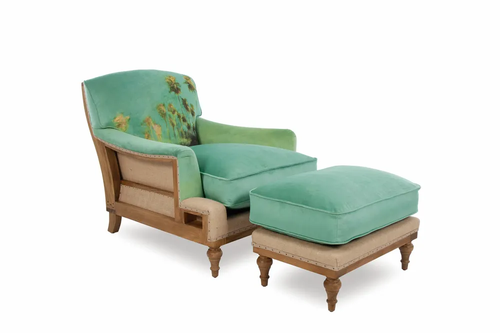 Fauteuils - Bourbon Palmiers Essence Maison Lévy | Fauteuil - CREARTE COLLECTIONS