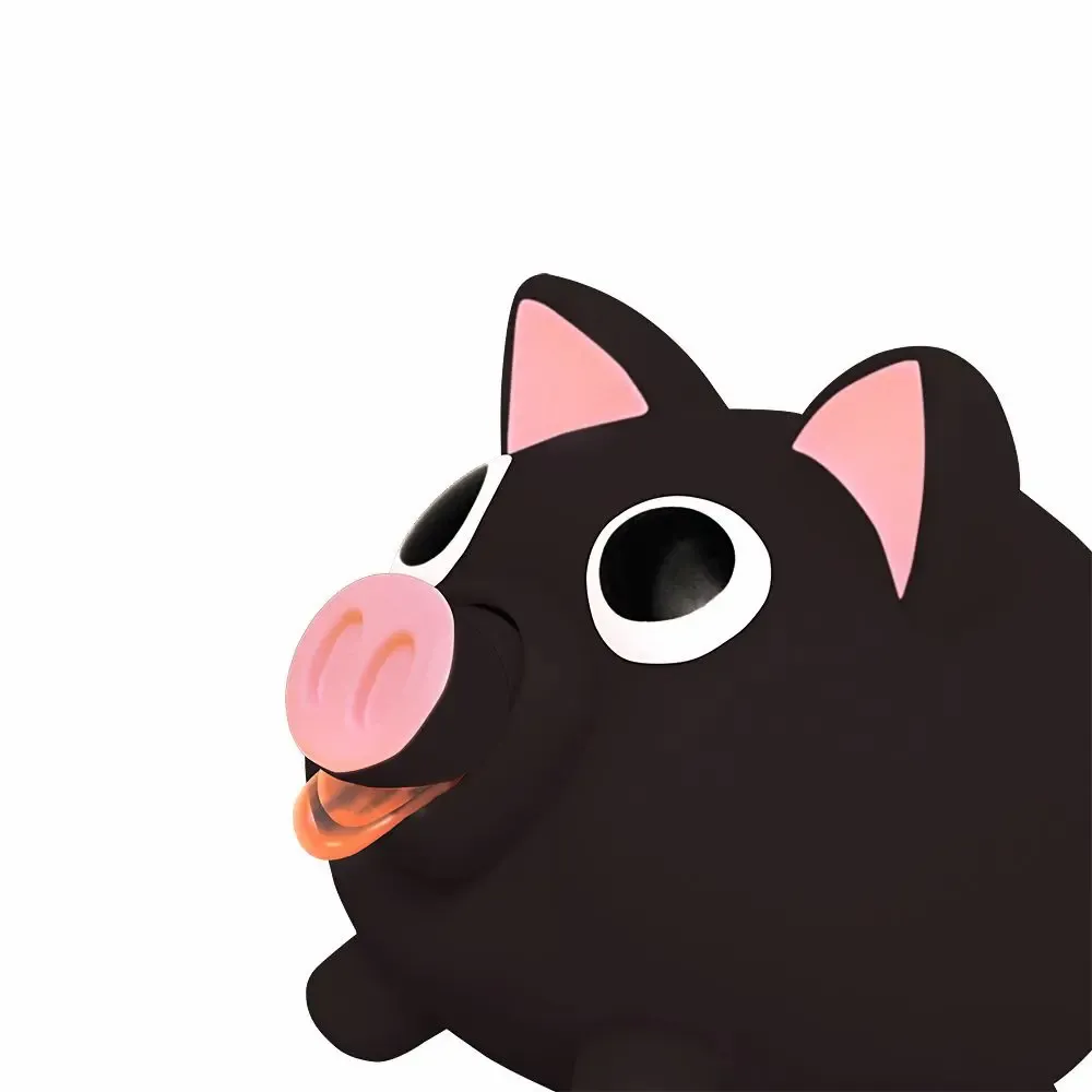 Gifts - Black pig piggy bank - Jiggy Bank/SANKYO TOYS collection - ABINGPLUS