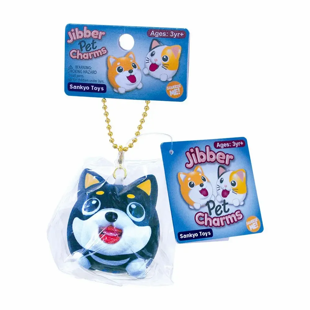 Accessoires enfants - Chien noir - collection Jibber Pet Charms / SANKYO TOYS - ABINGPLUS