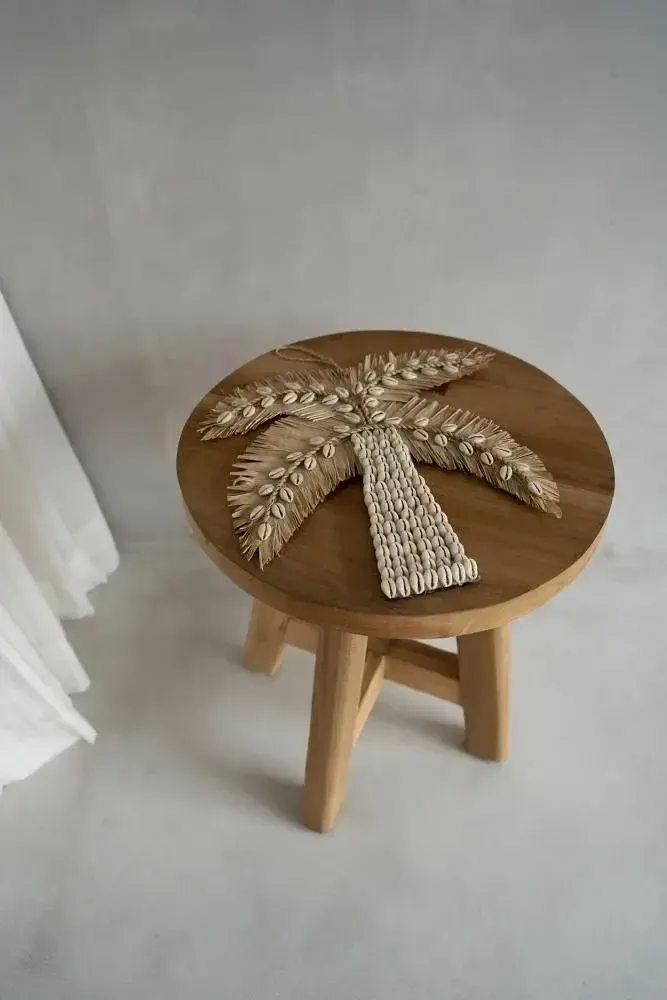 Stools - The Atziri Stool - Natural - BAZAR BIZAR LIVING