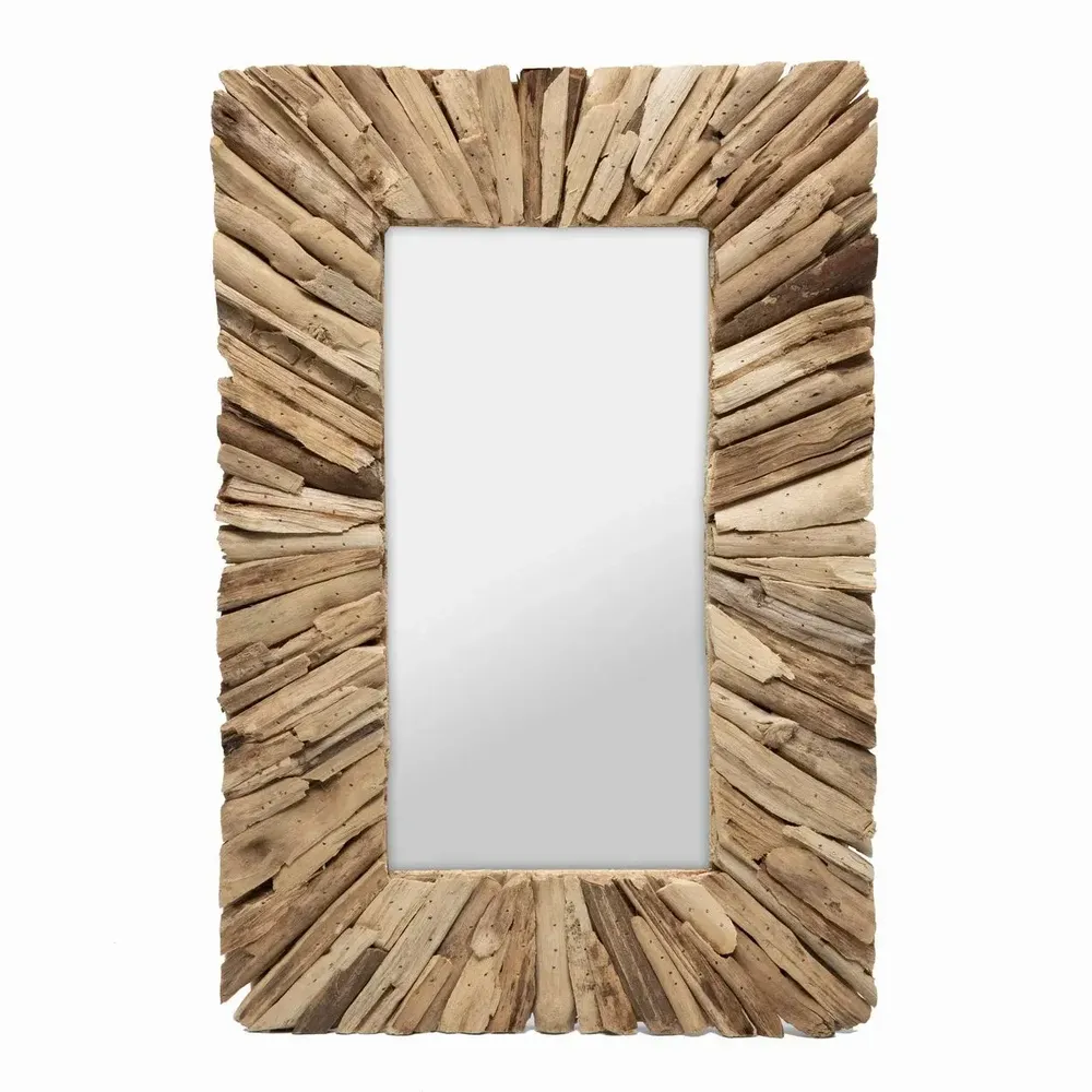Mirrors - The Driftwood Framed Mirror - Natural - M - BAZAR BIZAR LIVING