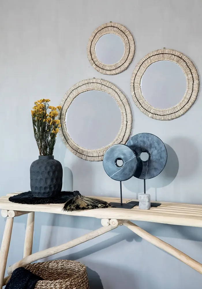 Miroirs - Le Miroir Gajih - Noir Naturel - S - BAZAR BIZAR LIVING