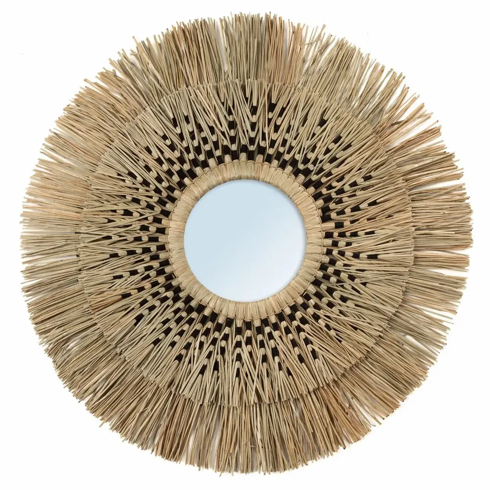 Miroirs - Le Miroir Havana - Naturel Noir - L - BAZAR BIZAR LIVING