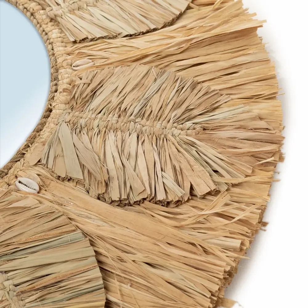 Mirrors - The Palm Tree Mirror - Natural - M - BAZAR BIZAR LIVING