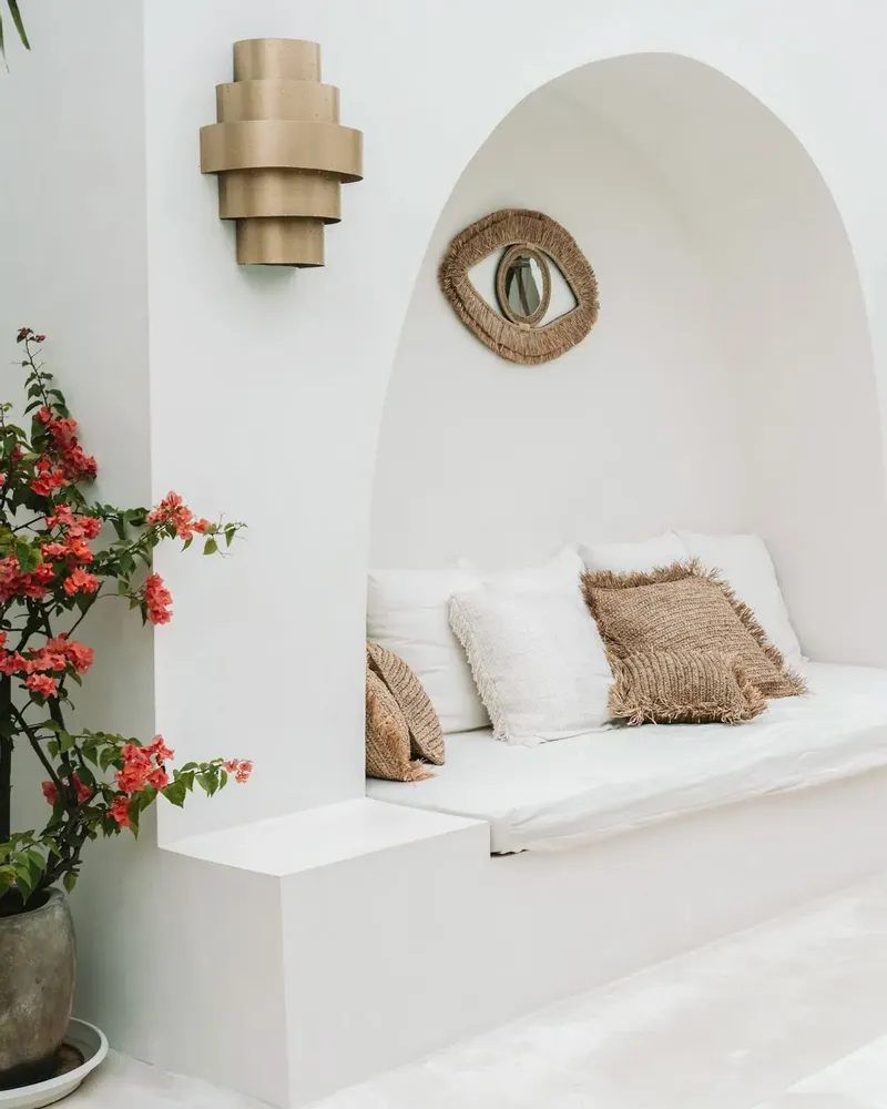 Mirrors - The Raffia Eye Mirror - Natural - M - BAZAR BIZAR LIVING