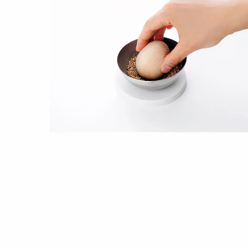 Ustensiles de cuisine - Mortier et pilon Sulu en acier inoxydable et en bois - collection EAtoCO / YOSHIKAWA - ABINGPLUS