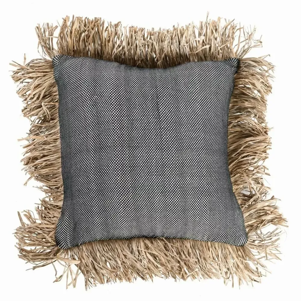Coussins - L'Housse de Coussin Bonita en Coton - Noir Naturel - 40x40 - BAZAR BIZAR LIVING