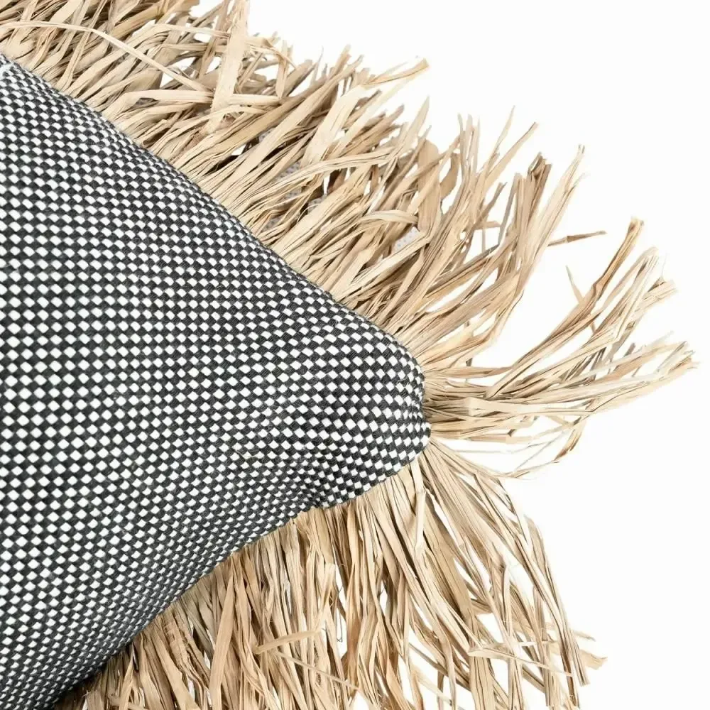 Coussins - L'Housse de Coussin Bonita en Coton - Noir Naturel - 40x40 - BAZAR BIZAR LIVING
