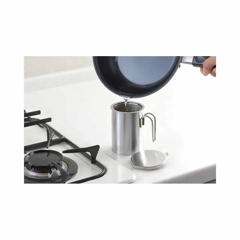 Kitchen utensils - Stainless steel frying oil pot - And/YOSHIKAWA collection - ABINGPLUS