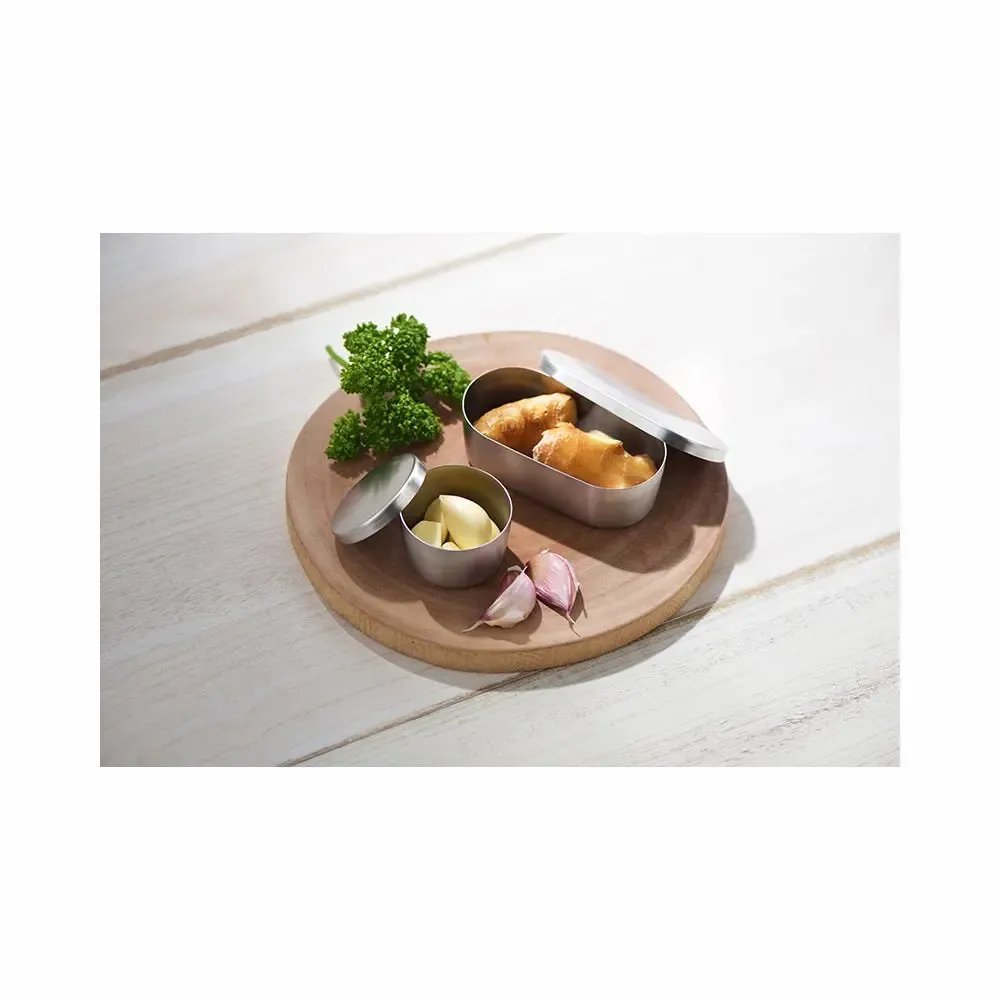 Ustensiles de cuisine - Boîte rectangulaire de 230 ml en acier inoxydable - collection And / YOSHIKAWA - ABINGPLUS