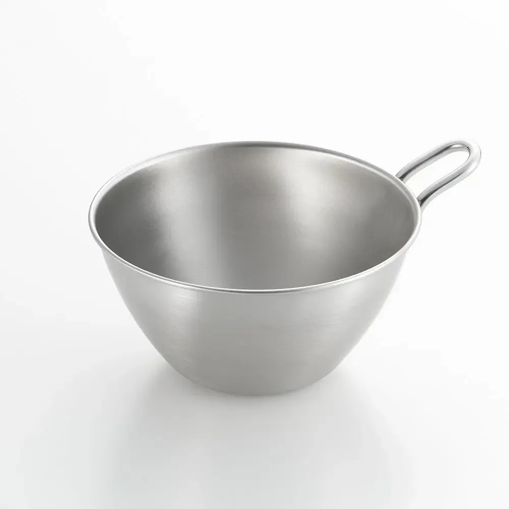 Kitchen utensils - 500 ml stainless steel bowl with handle - And/YOSHIKAWA collection - ABINGPLUS