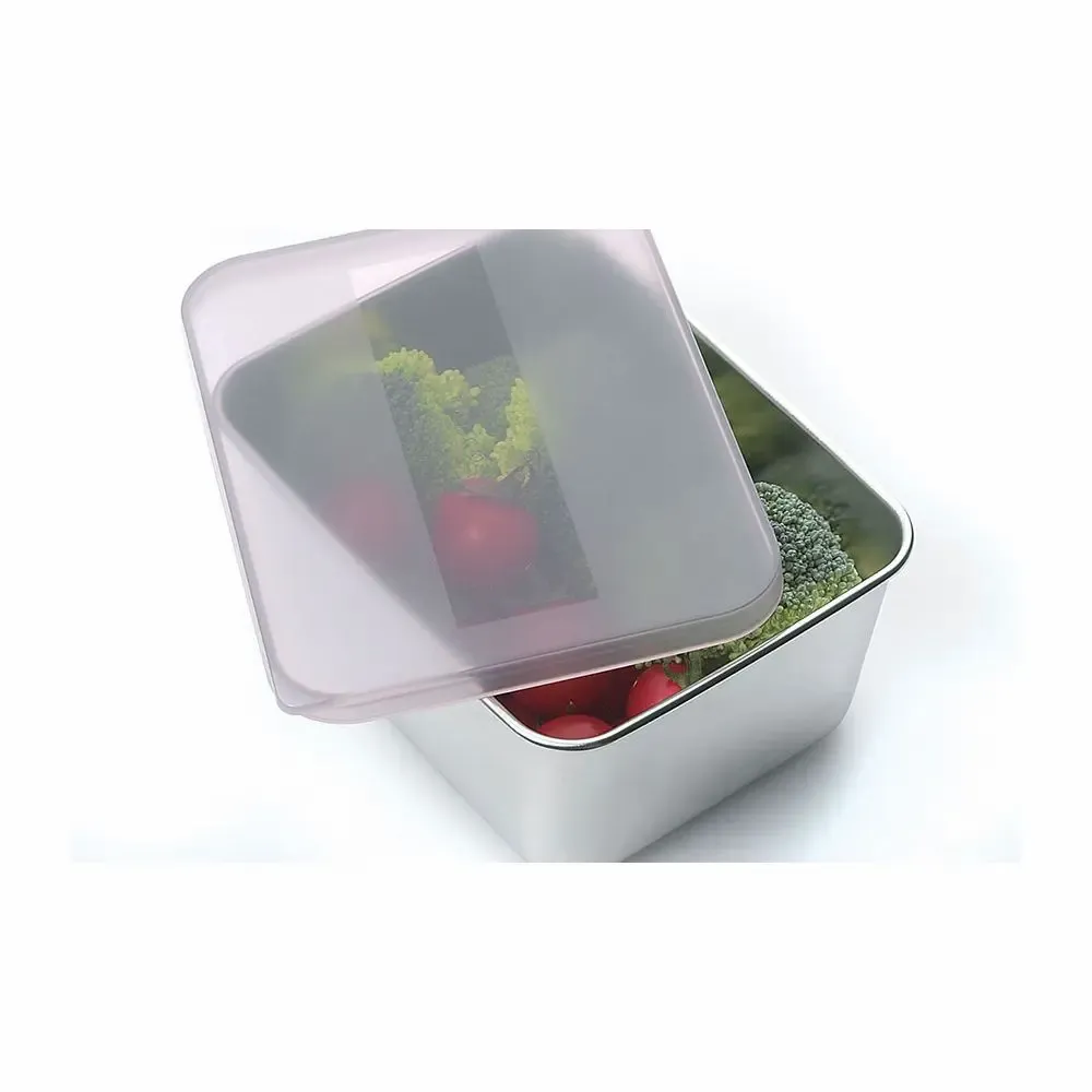 Food storage - Stainless steel kitchen storage box and semi-transparent lid - eATOCO/YOSHIKAWA collection - ABINGPLUS