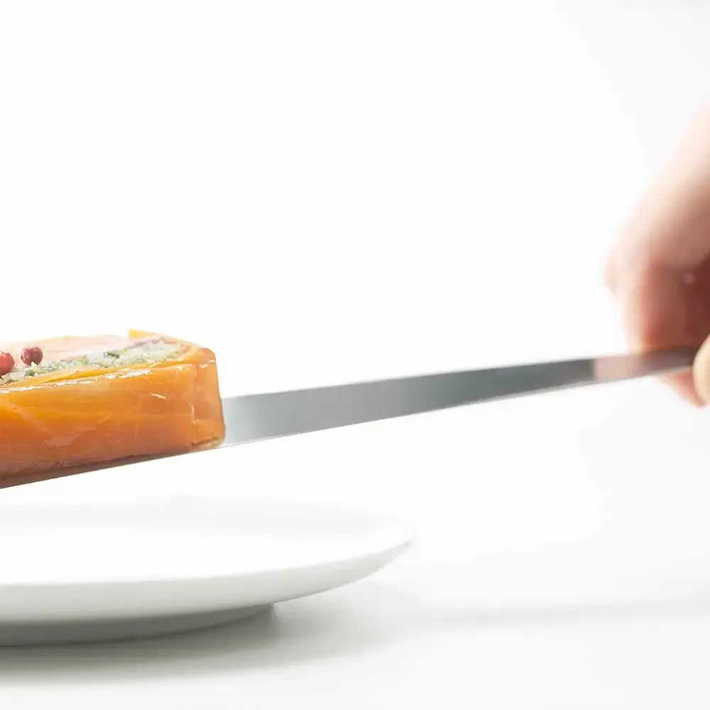 Ustensiles de cuisine - Spatule plate Tolu en acier inoxydable - collection EAtoCO / YOSHIKAWA - ABINGPLUS