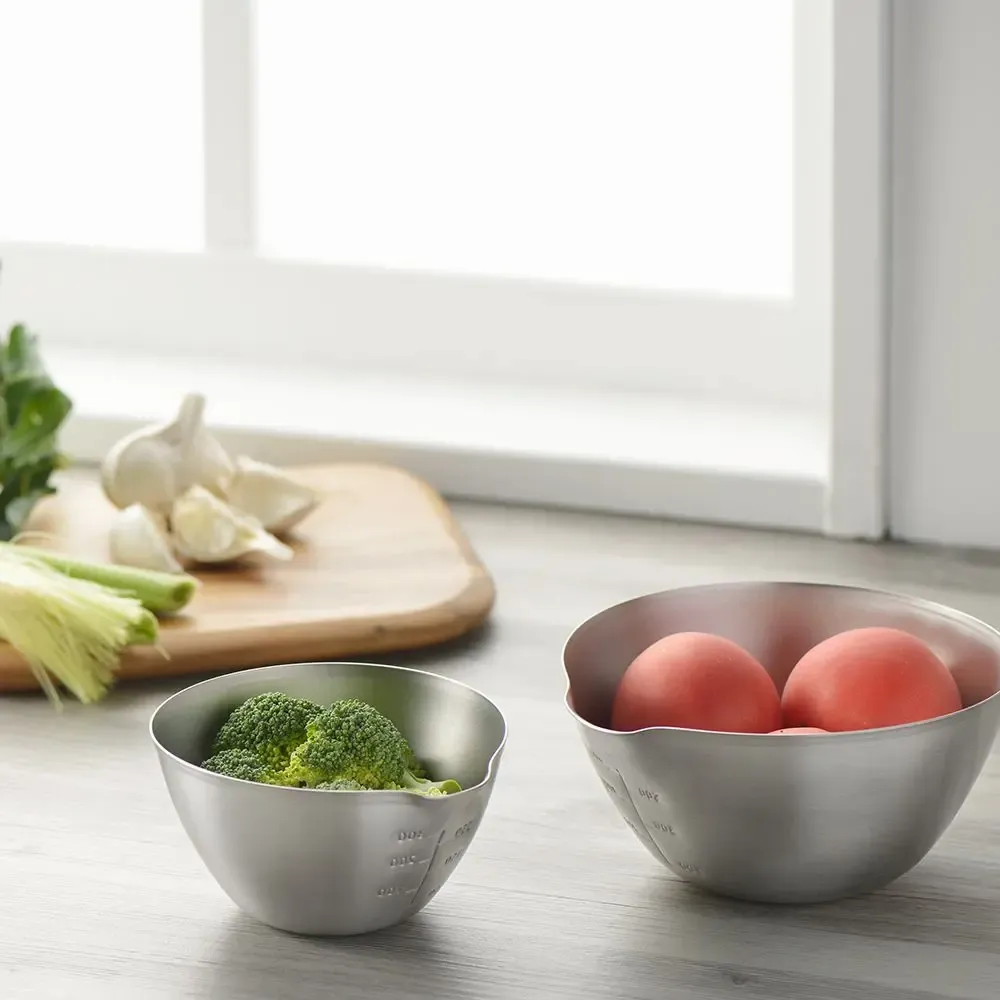 Ustensiles de cuisine - Bol de mesure de cuisine en acier inoxydable - collection Aikata / YOSHIKAWA - ABINGPLUS