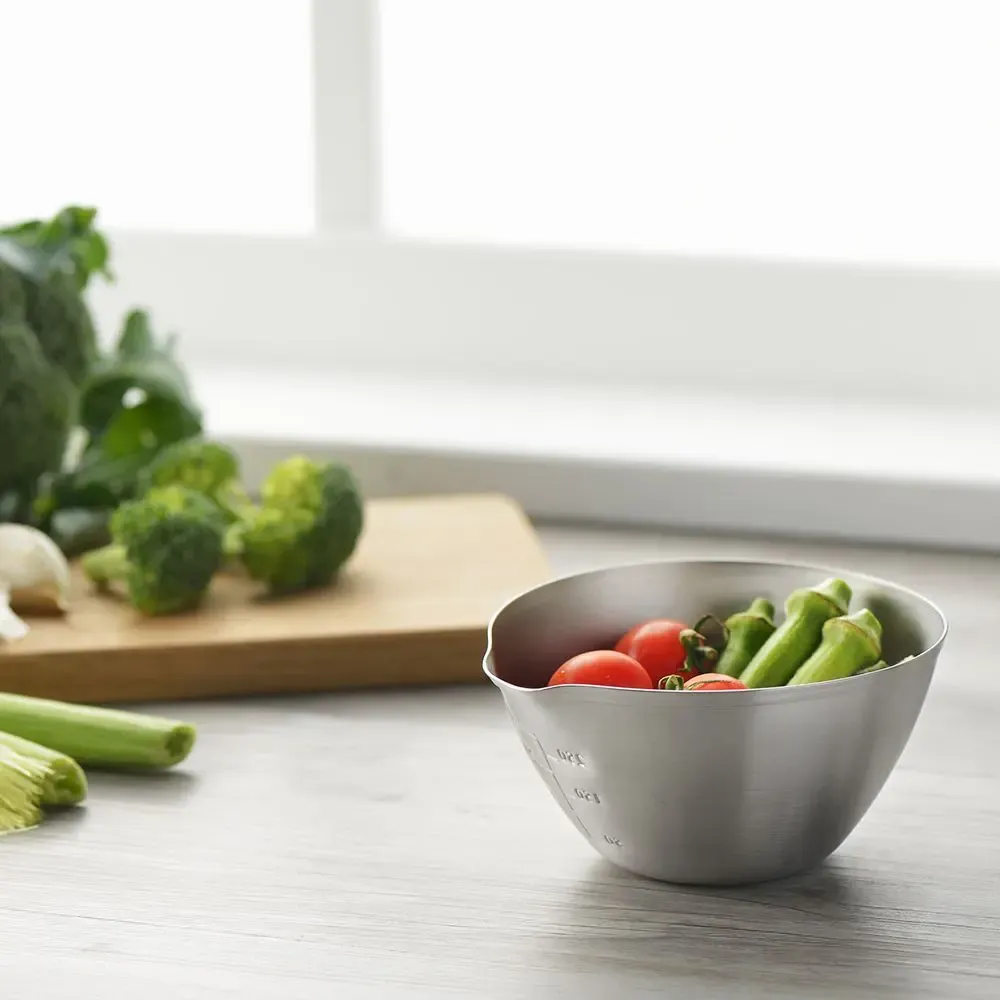 Kitchen utensils - Stainless steel kitchen measuring bowl - Aikata/YOSHIKAWA collection - ABINGPLUS