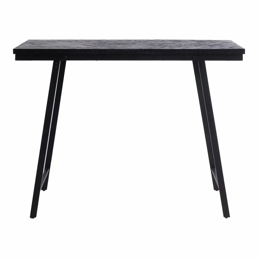 Console table - The Herringbone High Table - Black - 140cm - BAZAR BIZAR LIVING