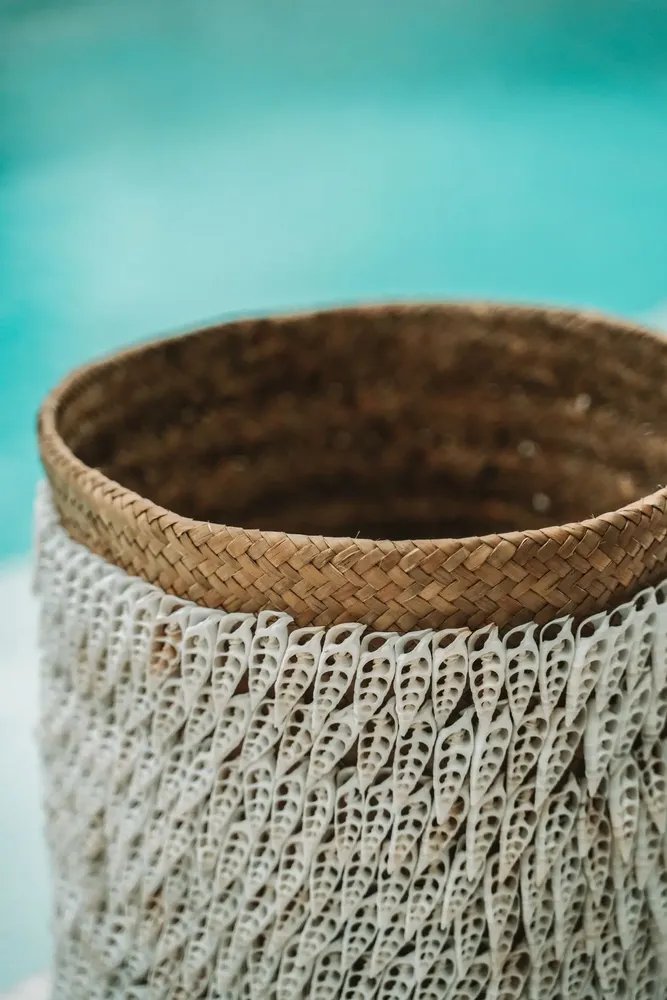 Coffrets et boîtes - La Panier Pandan #2 - Blanc Natural - BAZAR BIZAR LIVING