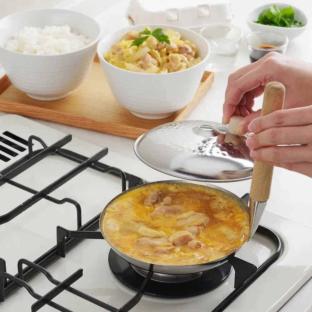 Casseroles - Couvercle pour Oyako-Don en acier inoxydable / YOSHIKAWA - ABINGPLUS