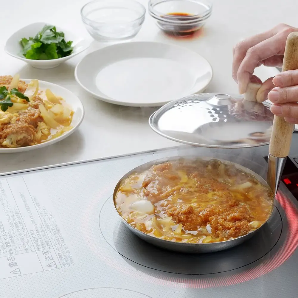 Casseroles - Couvercle pour Oyako-Don en acier inoxydable / YOSHIKAWA - ABINGPLUS